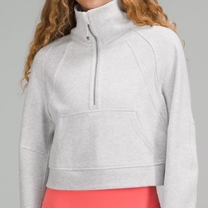 GENTLY WORN, Lululemon Scuba Oversized Funnel Neck Half Zip, M/L, Gray